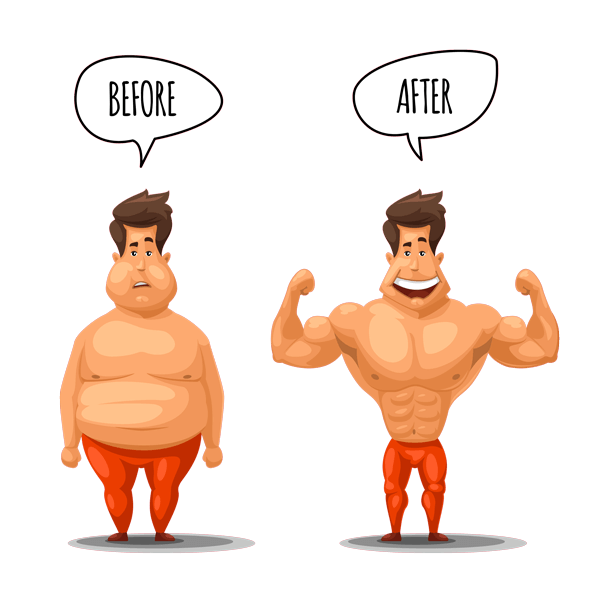 Bodybuilding Before and After